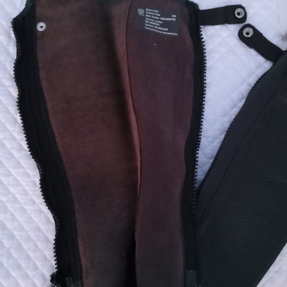 NWT Ariat concord half chaps size XSM style 10004459 chocolate - Picture 3 of 9